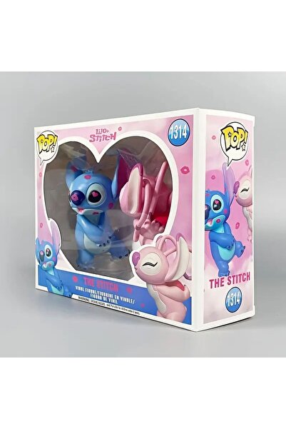OEM Figurina Dubla Stitch Vinyl „Alien & Pink Love Duo” – 23x17,5 cm