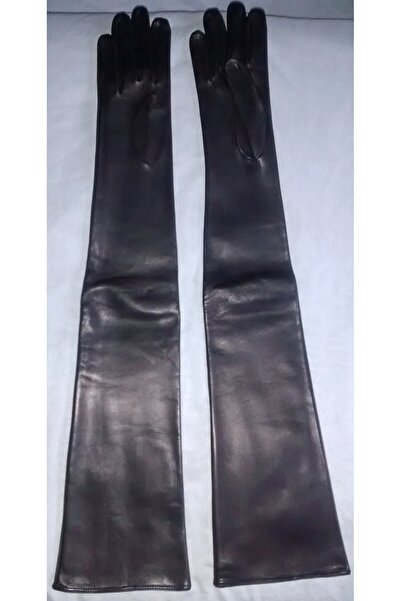 NO BRAND Manusi lungi piele 68 cm, marimea 8 - piele nappa