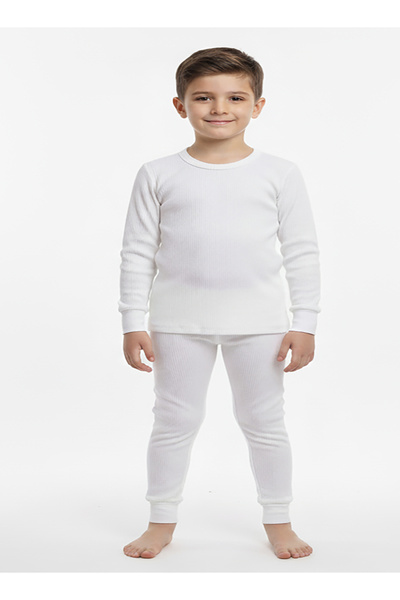 Babyqlo Cozy White Thermal Set for Boys and Girls