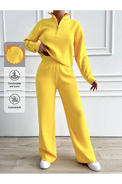 ÇILDIR ÖRME 2-Piece Knitwear Set with Zipper