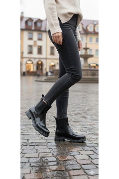 DB Γυναικείες ελαστικές άνετες μπότες βροχής