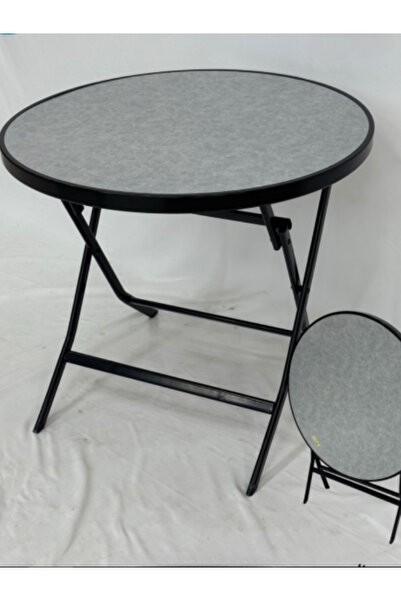 BEC26 طاولة قهوة دائرية خشب قابلة للطي - تصميم إسكندنافي عملي