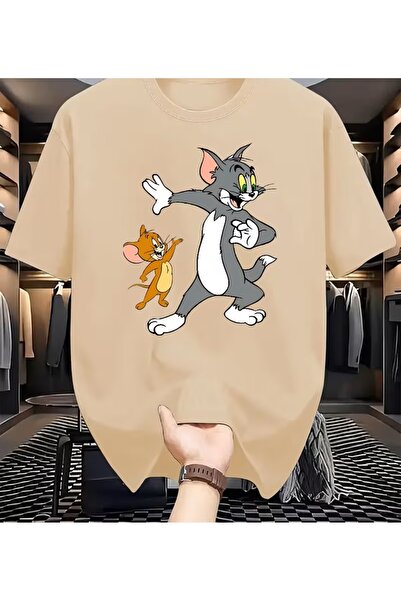 oneagılyazı Men & Women Classic Tom & Jerry Dance T-Shirt