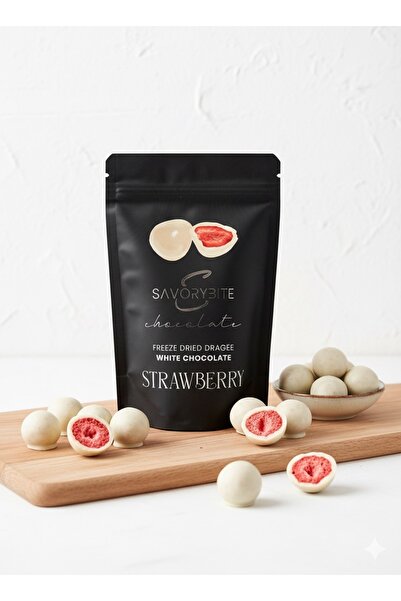 Savory Sütlü Beyaz Çikolata Kaplı Gerçek Meyveli Atıştırmalık 80 gram
