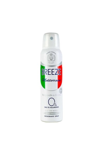 Breeze Set of 4 x Deodorant Spray Breeze, Mediterraneo, 150 ml
