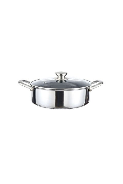 Perfect Home STAINLESS STEEL LOW PAN 28CM