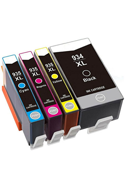 TecHarbor 934XL / 935XL Muadil Kartuş Seti - Hp OfficeJet 6812 - Hp OfficeJet 6815 Yazıcılara Uyumlu