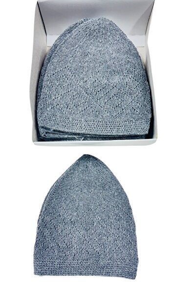 Muensu 10 Pieces of Smoked Prayer Caps, Hajj and Umrah Souvenir Caps, Pilgrim...