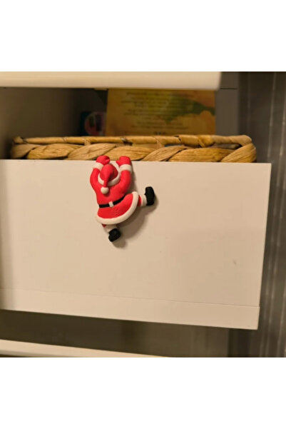 hivhestın Tırmanan Noel Baba Figürü Yılbaşı Süsü - Raflar İçin Özel Tasarım -...