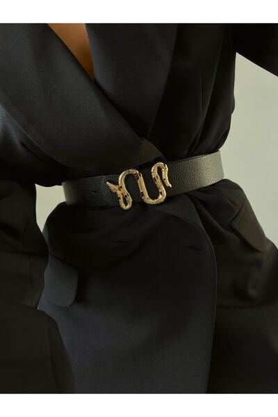 Fiori Women's Trouser Belt, Jacket Belt, Dress Belt, Shirt Belt with Snake Bu...