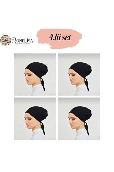Bonelisa 4-Piece Combed Cotton Bonnet