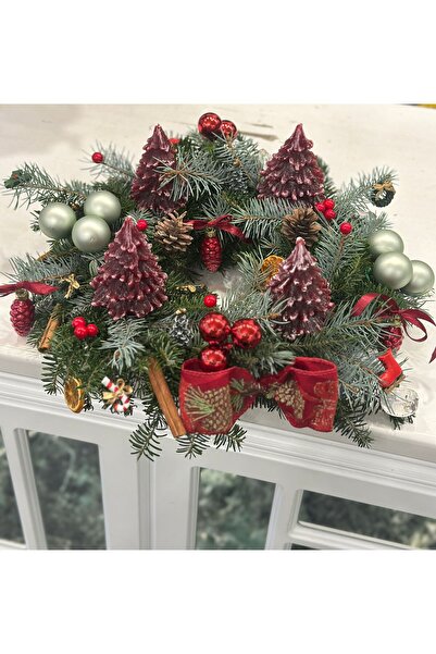 Armonia Floral Coronita de Craciun Advenit din brad