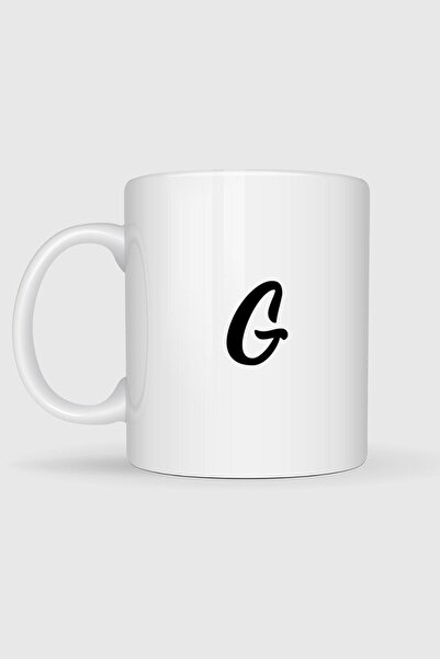 Bahriyeli Collection Letter G Printed Mug