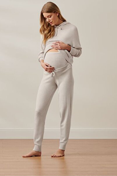 Tchibo Maternity 2 Pieces Hooded Loungewear Set, Beige