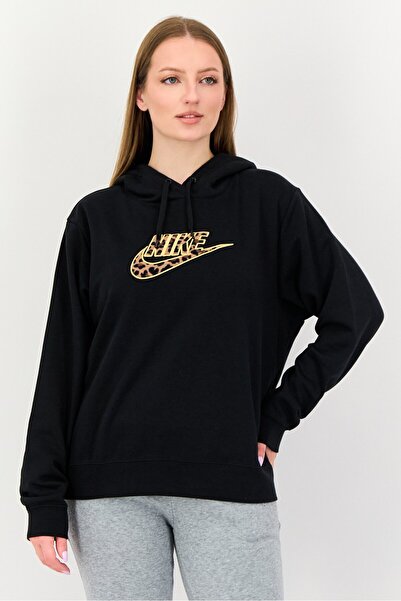 Nike Women Sportswear Fit Long Sleeve Outdoor Hoodie, Black