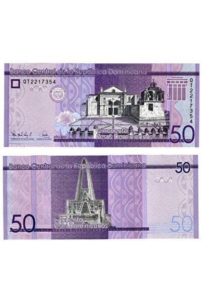 emir koleksiyon coin & paper collection Dominik Cumhuriyeti 2023 Yılı 50 Domi...