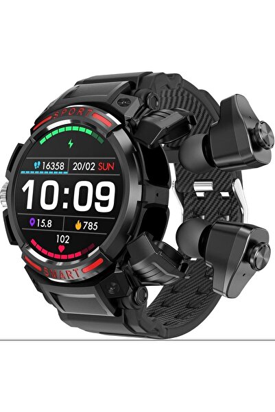 ozbience GT100 Kulaklıklı Saat 2'li Süper AMOLED 1.43'' Lityum Pil IP67 Su Ge...