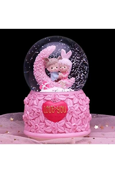 Accessories YILBAŞI SEVGİLİYE KAR KÜRESİ MÜZİKLİ KENDİNDEN KAR PÜSKÜRTMELİ KA...