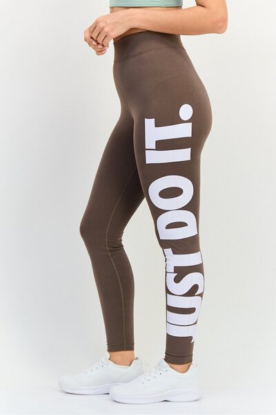 Nike Women Tight Fit Pull On Outdoor Leggings, Taupe