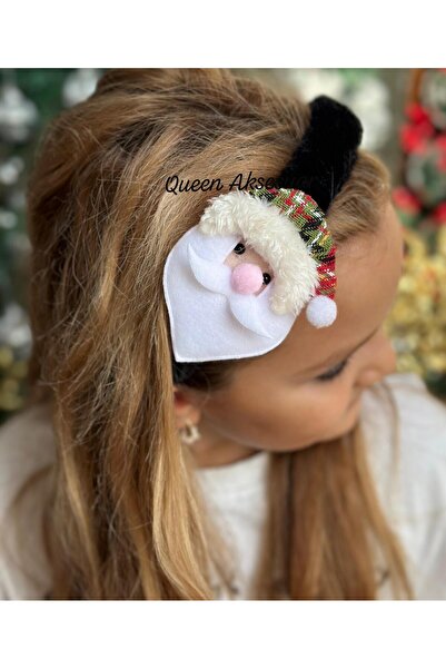 QUEEN AKSESUAR تاج فاخر بتصميم عيد الميلاد على شكل سانتا كلوز ثلاثي الأبعاد م...