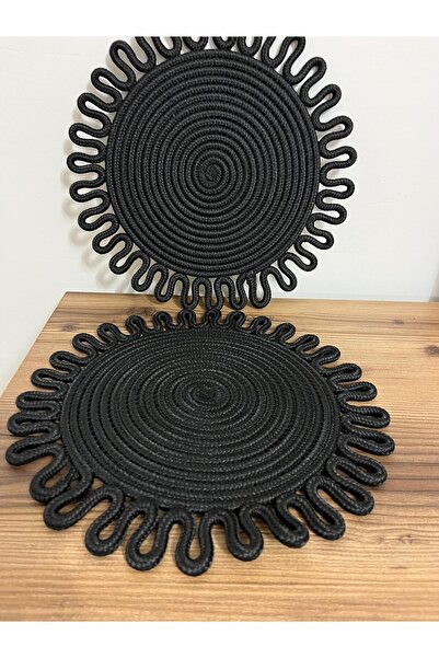 Namteks قطعتان من الجوت، سجادة من القش، طقم مفارش طاولة أمريكية، مفارش صحون، ...