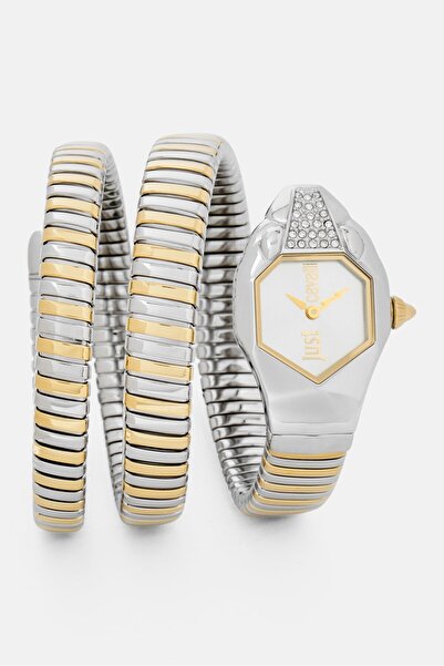 Just Cavalli Women JC1L022M0045 Stainless Steel Signature Snake Analog Watch ...