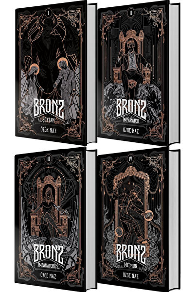 Ephesus Yayınları Bronz Şeytan Bronz İmparator Bronz İmparatoriçe Bronz Mecnun Ciltli 4lü Set