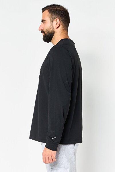 Nike Men Sportswear Fit Long Sleeve Running T-Shirt, Black