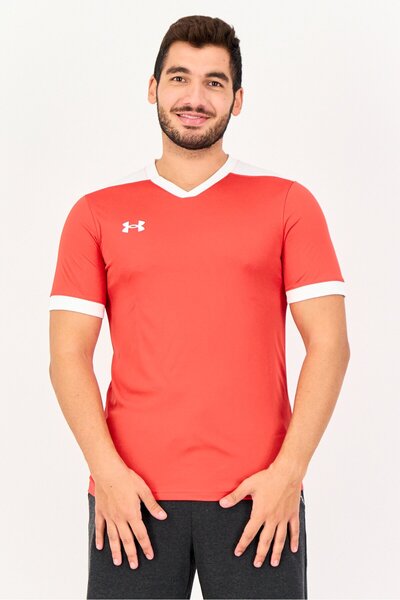 Under Armour Men Sportswear Fit Short Sleeve Soccer Jersey, Red