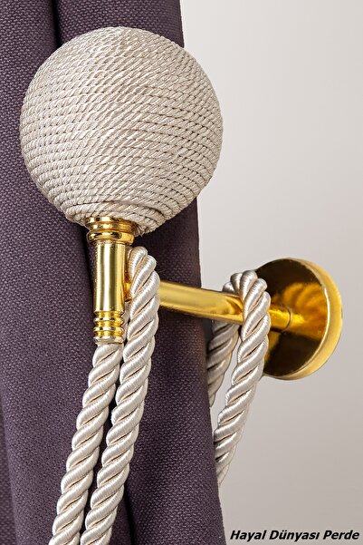 Hayal Dünyası Perde Aksesuarları İp Sargı Perde Duvar Bağlama Aparatı (renso)