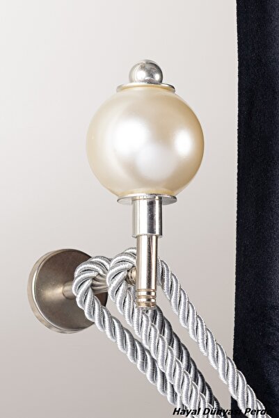 Hayal Dünyası Dekoratif İnci Perde Bağlama Duvar Aparatı (Renso) Perde Aksesuarı