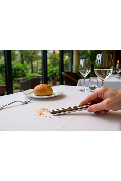 Veliday Paslanmaz Çelik Kırıntı Küreği - 14cm-2cm Kırıntı Küreği