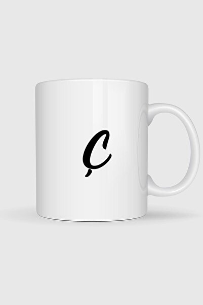 Bahriyeli Collection Letter C Printed Mug