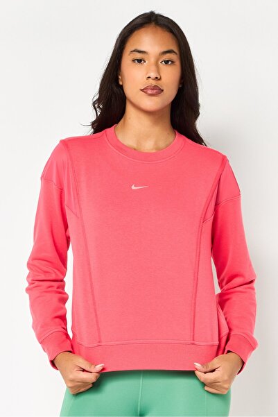 Nike Women Dri-Fit Long Sleeve Outdoor Sweatshirt, Dark Pink