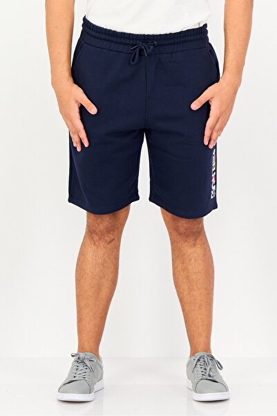 Nautica Men Embroidered Logo Basic Shorts, Navy
