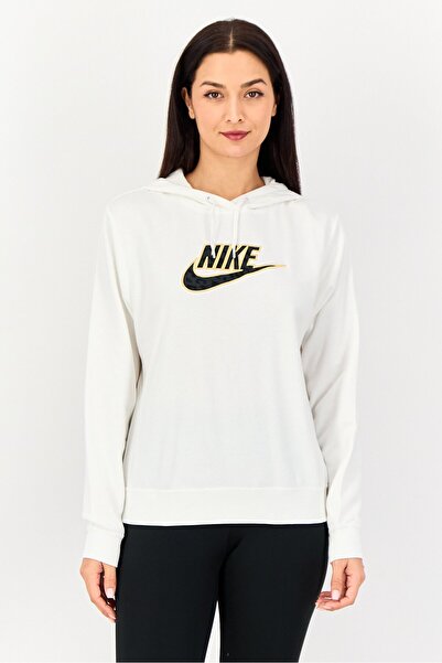 Nike Women Sportswear Fit Long Sleeve Outdoor Hoodie, White