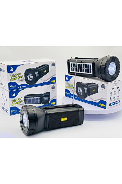 WUF مكبر صوت لاسلكي سولا بلوتوث أسود W19