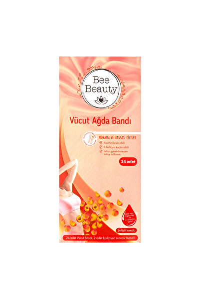 Bee Beauty Vücut Ağda Bandı 24'lü Normal ve Hassas Ciltler