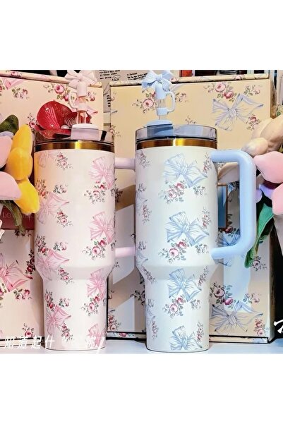 14Süs Beautiful pink and blue gift mugs, 40 oz., 2 pieces, two colors