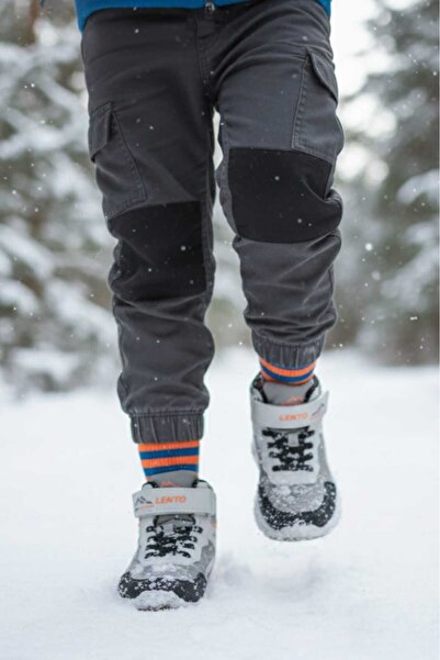 HİGHRUN Unisex Çocuk Suya ve Soğuğa Dayanıklı Kışlık Bot