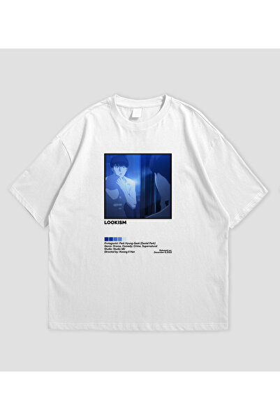 SVART WEAR Lookism Anime cu imprimeu supradimensionat Unisex tricou