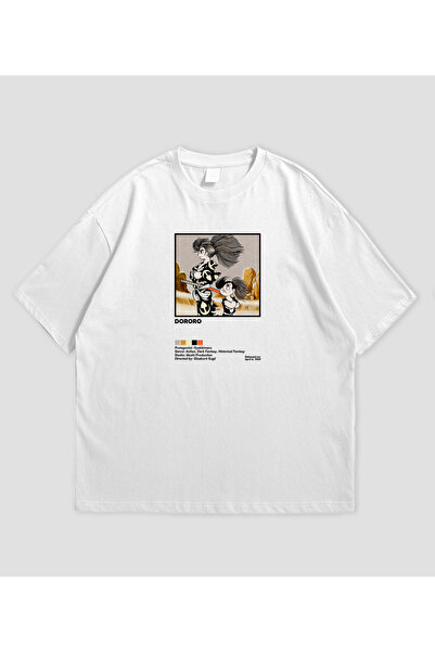 SVART WEAR Dororo 1969 Anime cu imprimeu supradimensionat Unisex tricou