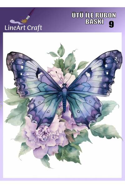 LİNEART Ütü ile Rubon Baskı Transfer Kağıdı No:RB9-30x30cm