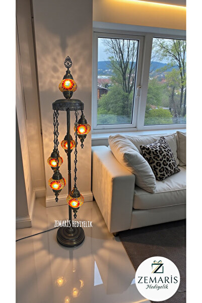 ZEM ARİS HEDİYELİK El Yapımı Otantik Mozaik Lambader 6'Lı