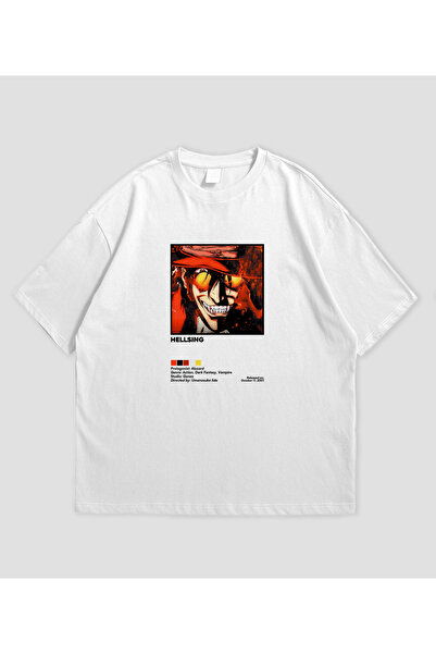 SVART WEAR Μπλουζάκι Unisex Hellsing Anime με τύπωμα oversized