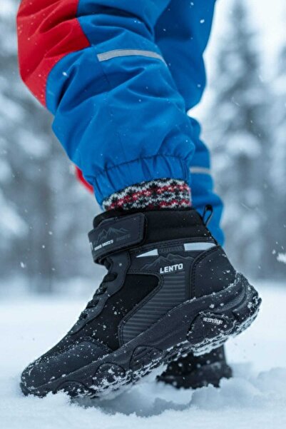 HİGHRUN Unisex Çocuk Suya ve Soğuğa Dayanıklı Kışlık Bot