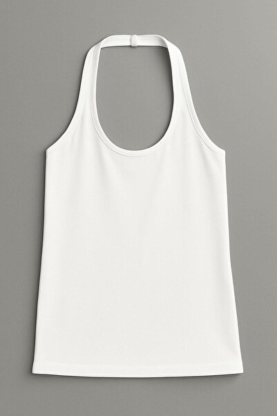 COTENCONCEPT Cotton Blend Halter Neck Tank Top T-Shirt