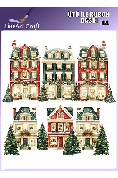 LİNEART Ütü ile Rubon Baskı Transfer No:RB44-30x30cm