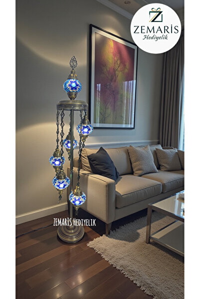 ZEM ARİS HEDİYELİK El Yapımı Otantik Mozaik Lambader 6'Lı