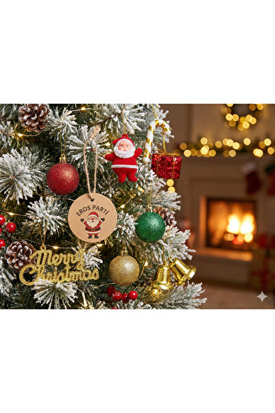 Eros Party Premium Yılbaşı Çam Ağacı Süsleri Karışık Yılbaşı Topları Askılı